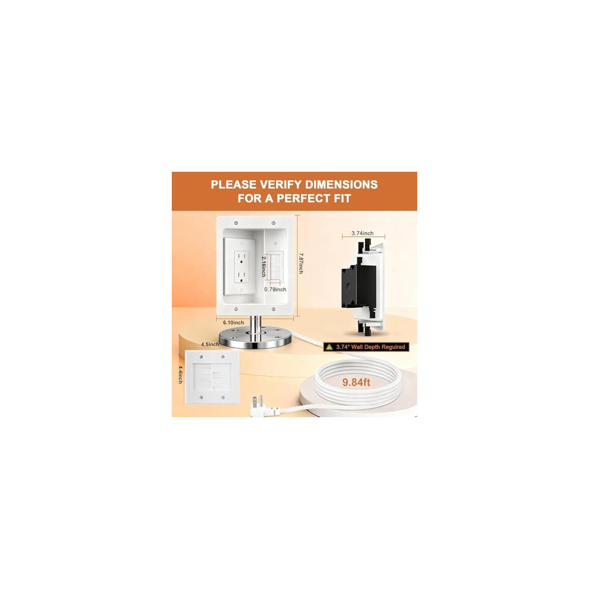 In Wall Cable Management Kit With Recessed Tv Cashback Rebates - RebateKey