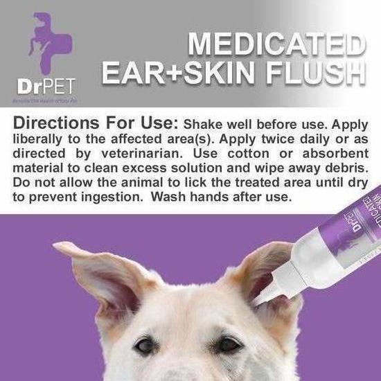 Dr Pet Dog Ear Infection Treatment Antiseptic Ear Cleaner Medication