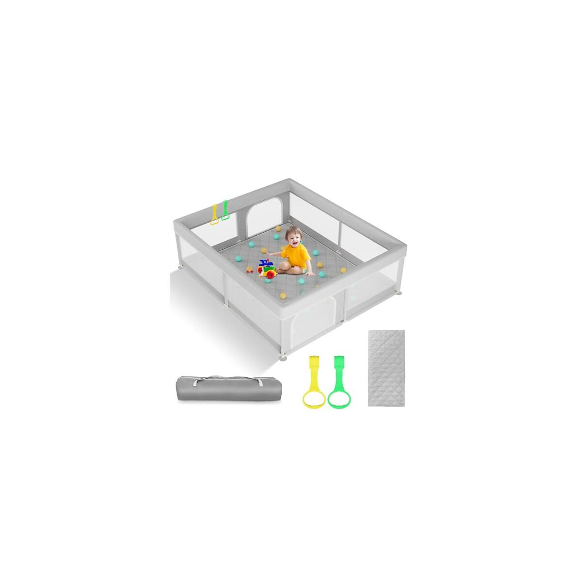 Playpen With Mat 71x59inch Cash Back - RebateKey