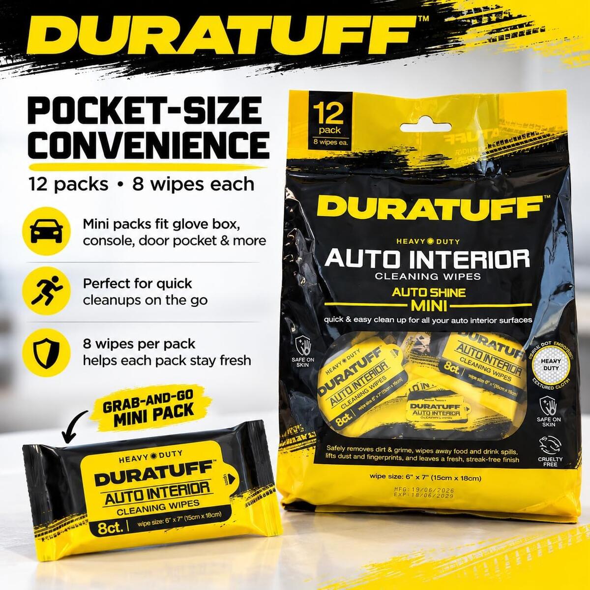Duratuff Auto Interior Wipes Cash Back - RebateKey