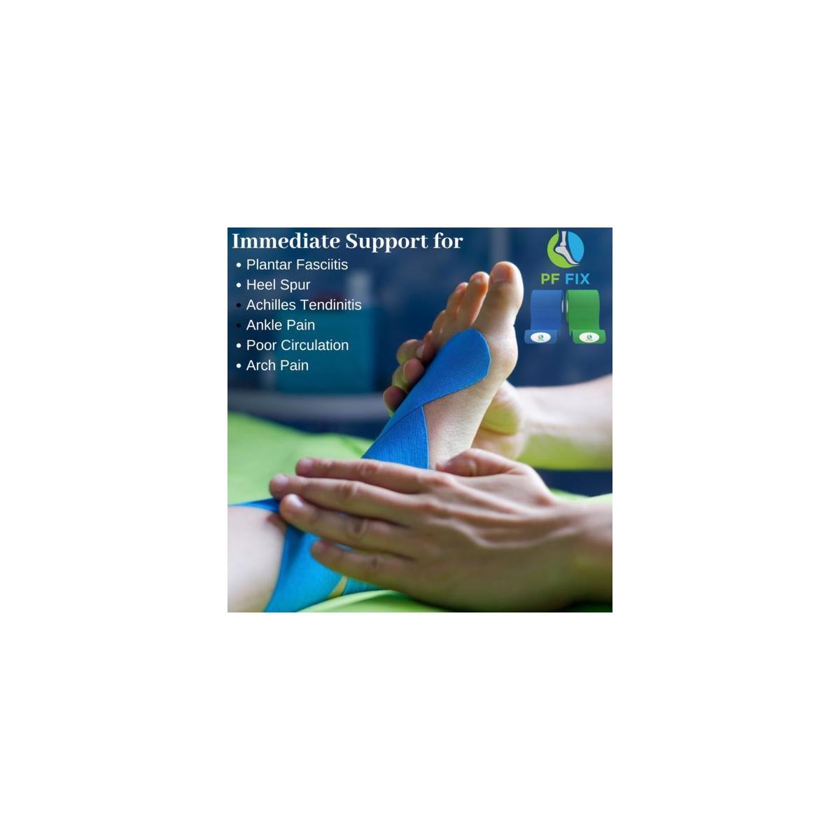 PFFIX Foot Tape Best Arch Support For Plantar Fasciitis Kinesiology