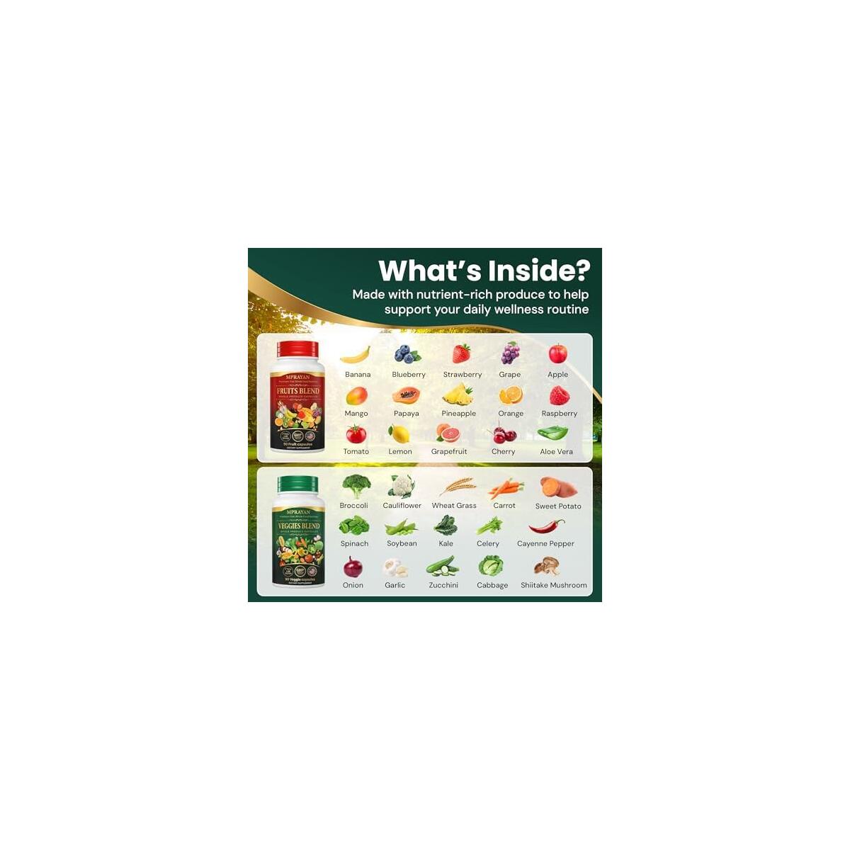 Mprayan Fruits Veggies Whole Food Supplement Cashback Rebate - RebateKey