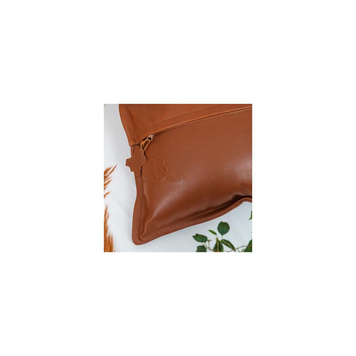 Leather Pillow Cover 18x18 Tan Cash Back - RebateKey