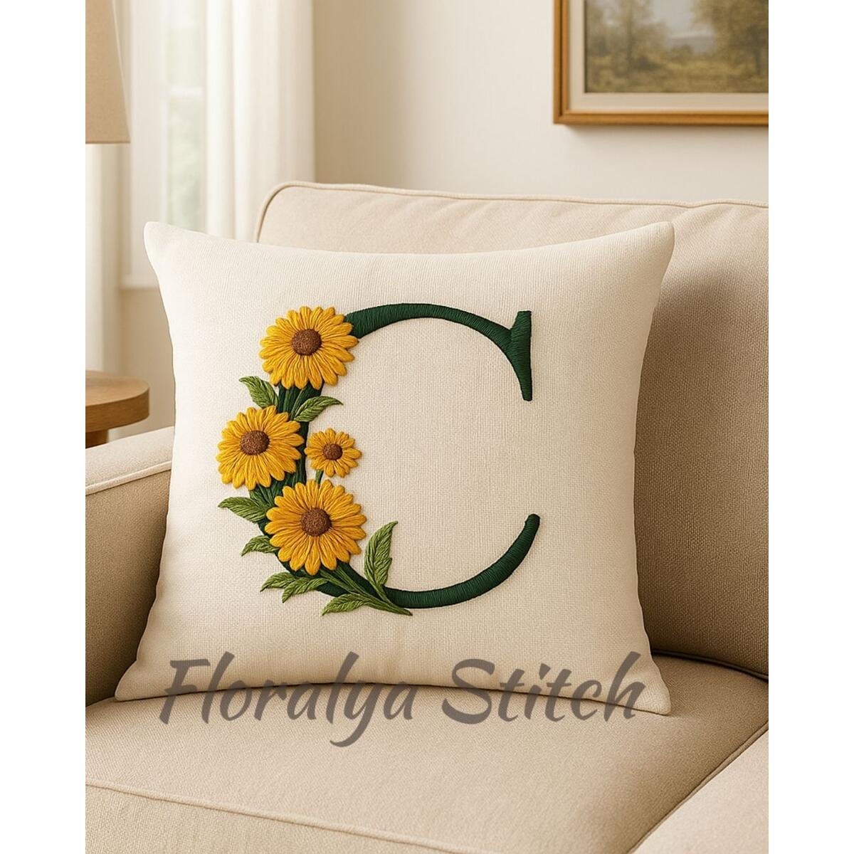 Floral Alphabet Embroidery Cash Back - RebateKey
