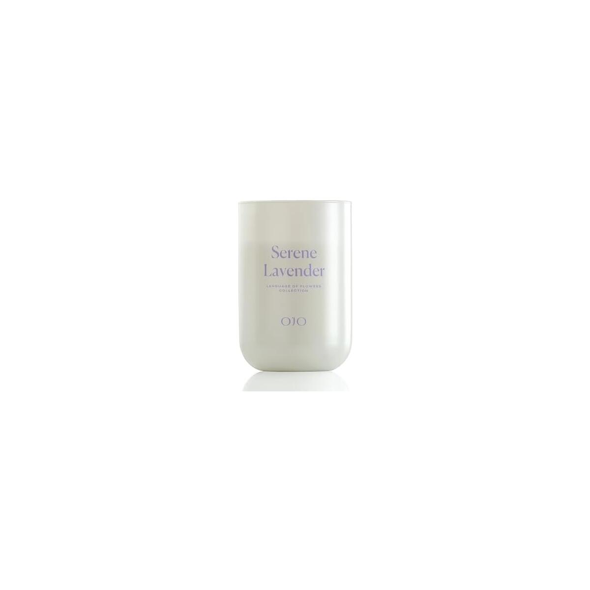 OJO Serene Lavender Scented 3 Wick 23 oz Jar Candle with Swift Lavender, Fougere, Aromatic Notes | Over 96-Hour Long-Lasting Burn | Premium Blend Wax, Home Fragrance and Gift for Special Days