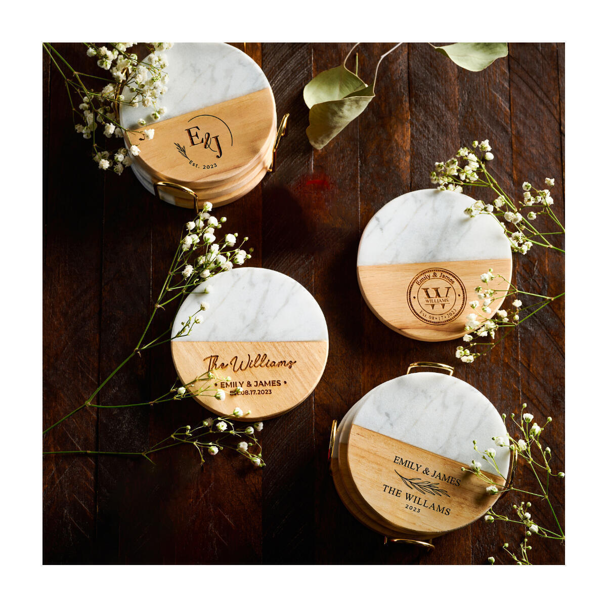 Personalized Wedding Gift Coaster 1 Cashback - RebateKey