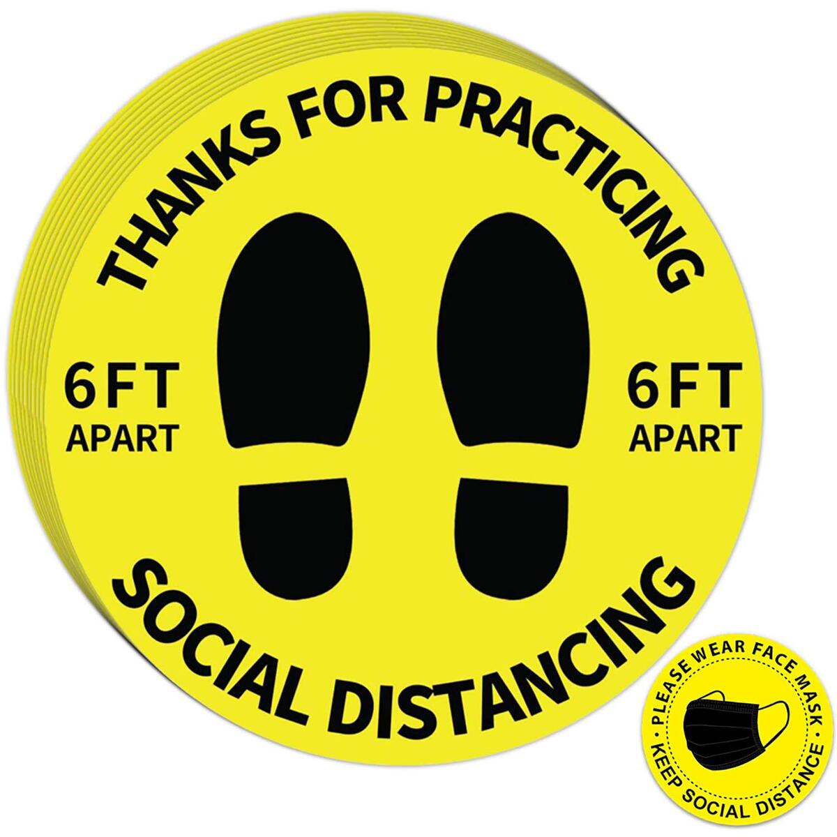 Social Distance Floor Stickers 5 Rebate - RebateKey