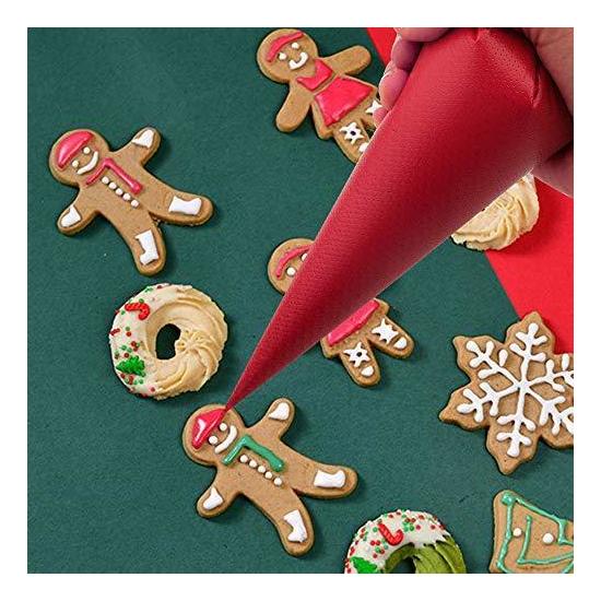 Weetiee Tipless Piping Bags 100pcs 12Inch Disposable Piping Pastry Bag For Royal Icing