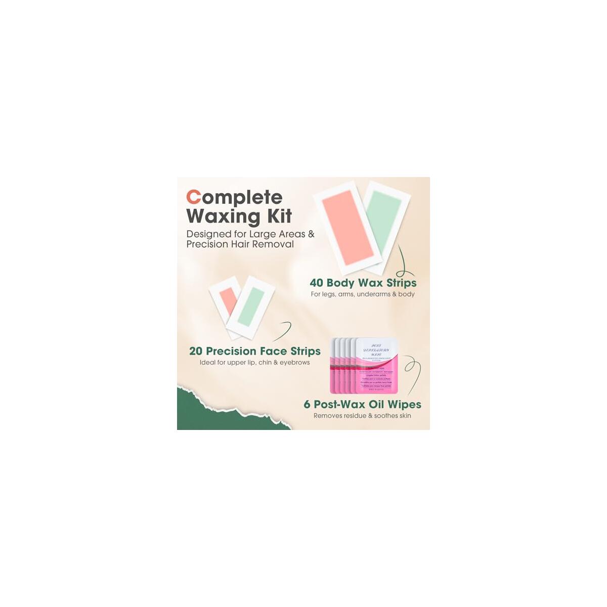 66 Pcs Wax Strips For Hair Removal Rebates - RebateKey
