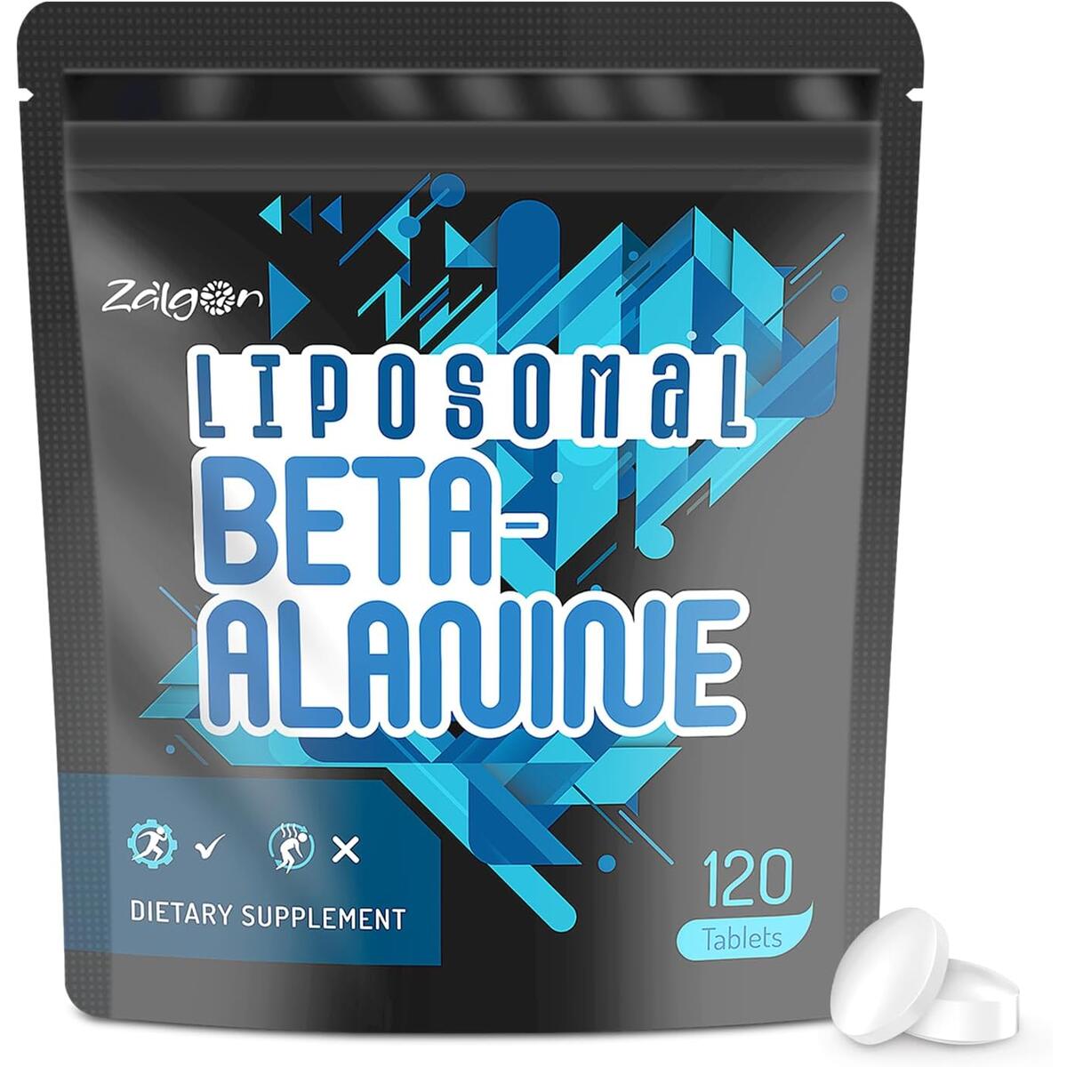 Liposomal Beta Alanine Capsules 2000mg - Non Stim Pre-Workout Beta-Alanine Supplement for Men & Women - Support Power Output & Endurance, Delay Muscle Fatigue - 120 Tablets