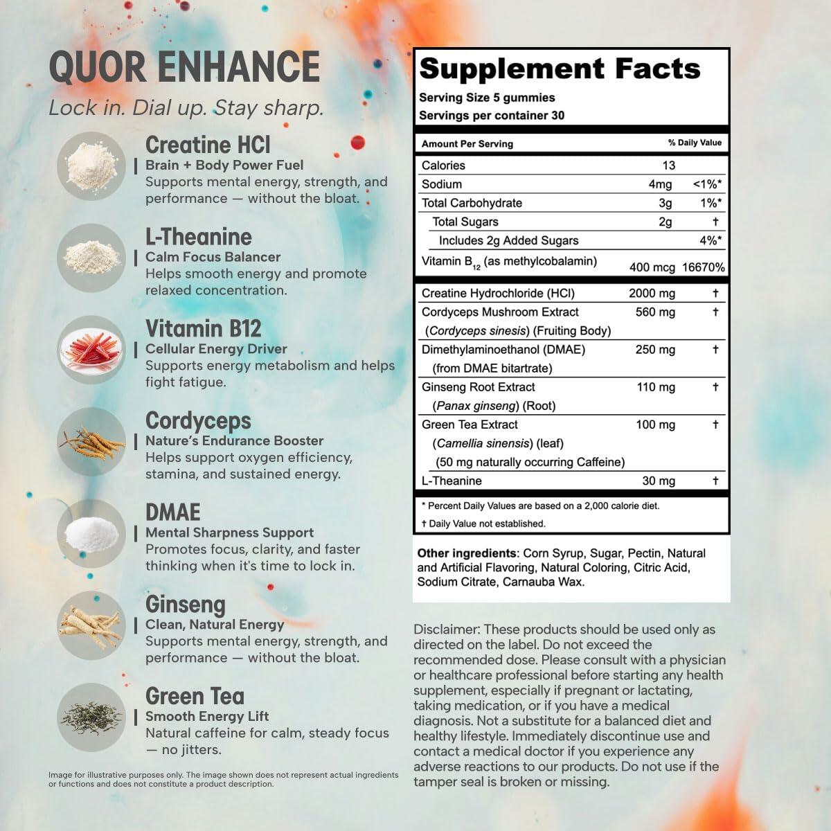 Enhance Creatine Hcl Gummies Cashback Rebate - RebateKey