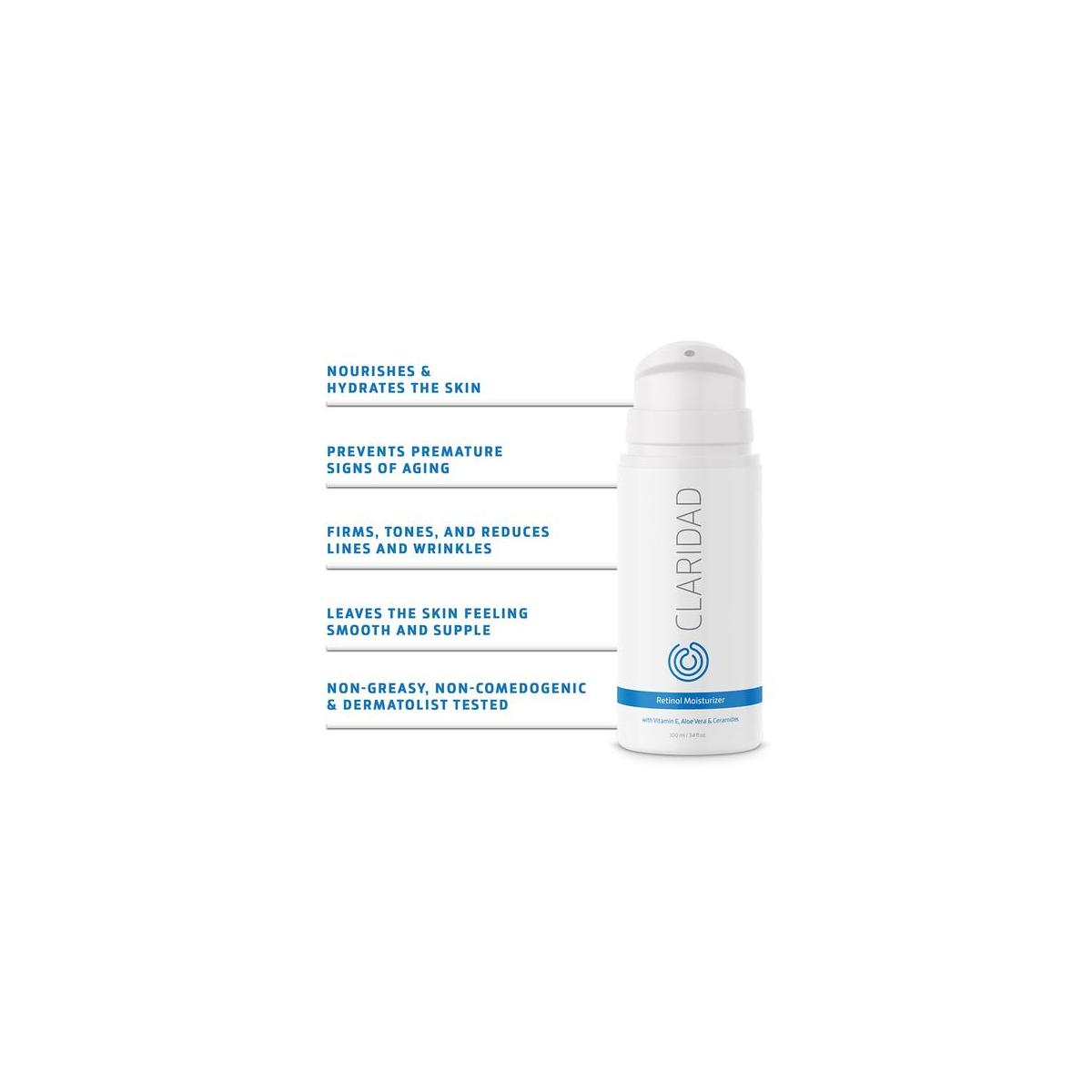 Anti Acne Retinol Moisturizer Paraben Free With Hyaluronic Acid By Claridad Cashback Rebate - RebateKey