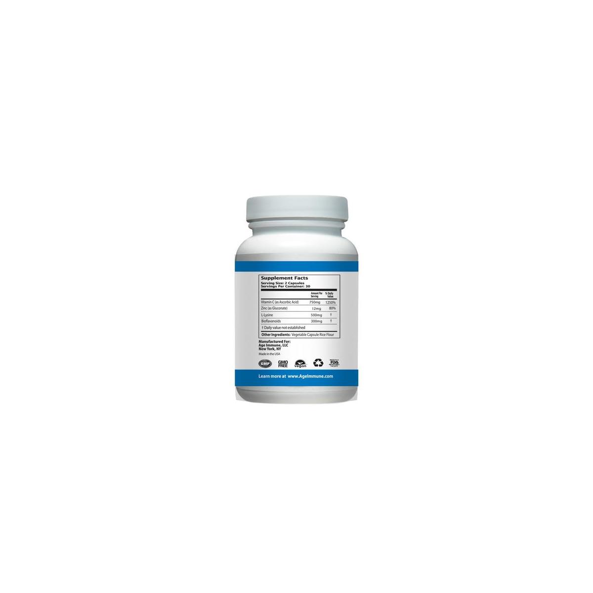 Age Immune Vitamin C Complex With L Lysine Bioflavonoids Zinc Doctor