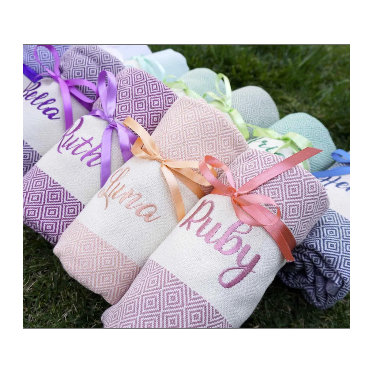 Personalized Beach Towel | Custom Girls Trip Towel, Bachelorette & Bridal Party Gifts, 70x40" Unique Towel for Christmas