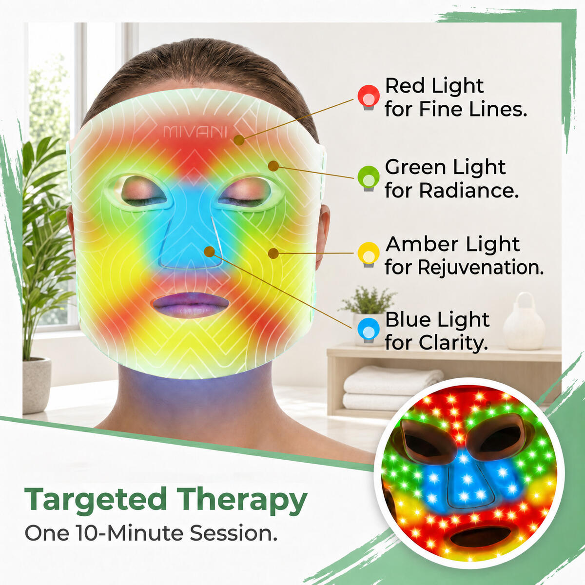 Mivani Red Light Therapy For Face 8 Modes Led Fac Rebates - RebateKey