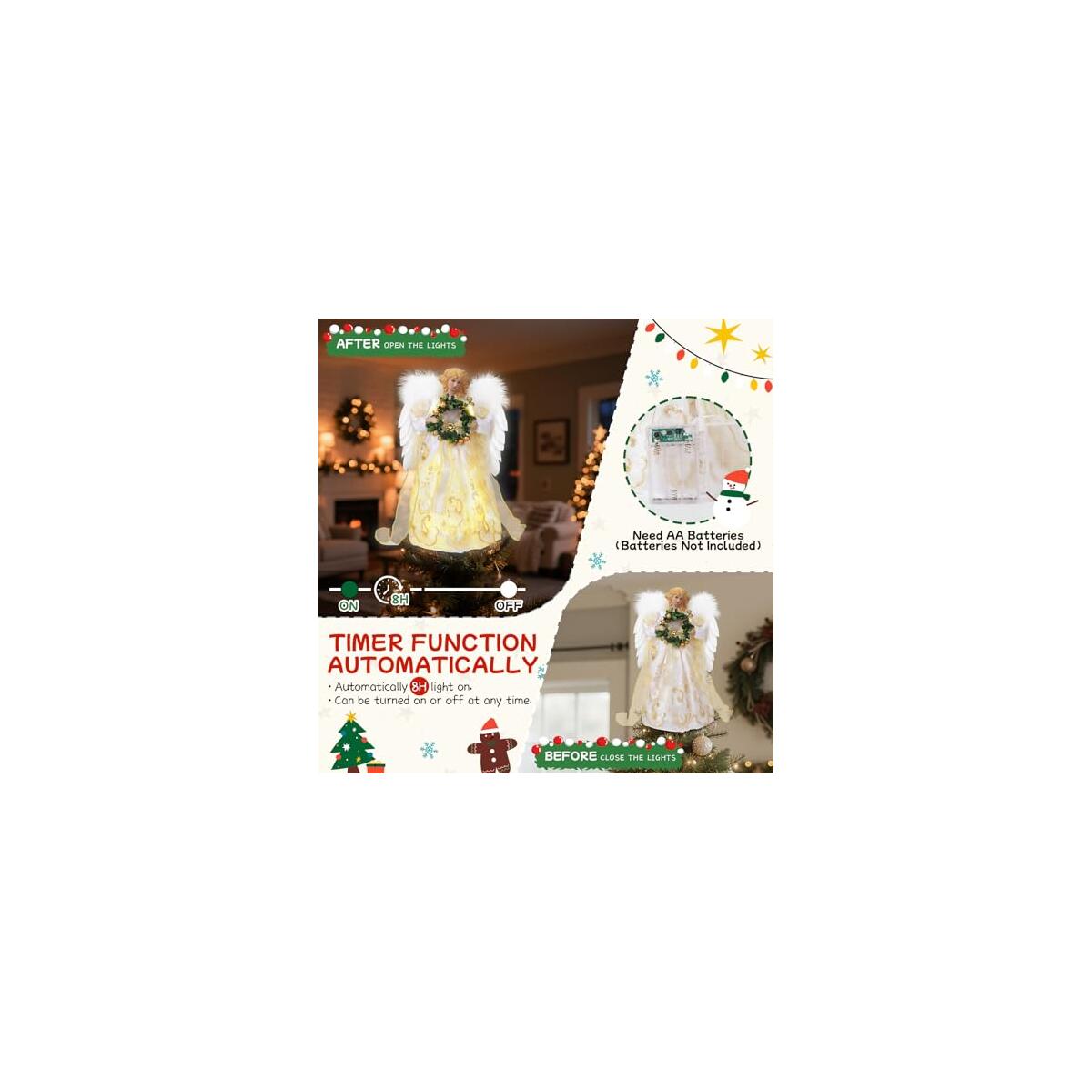 Christmas Tree Topper Angel With Lights Rebate - RebateKey