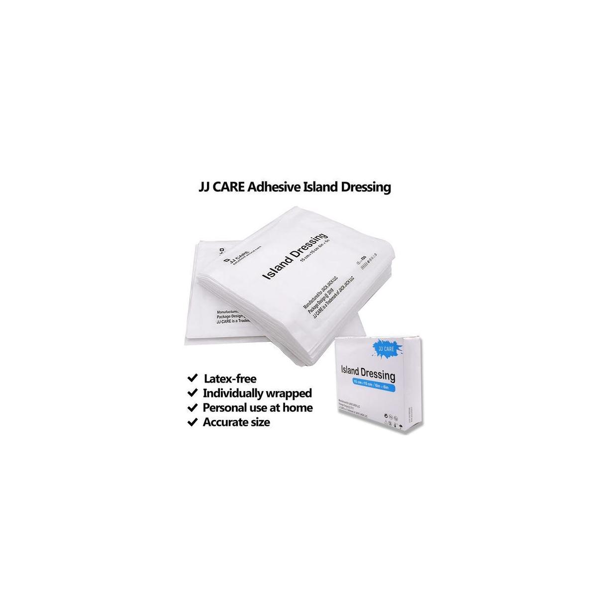 [Pack Of 25] 6x6 Inches Adhesive Island Dressing Sterile Bordered