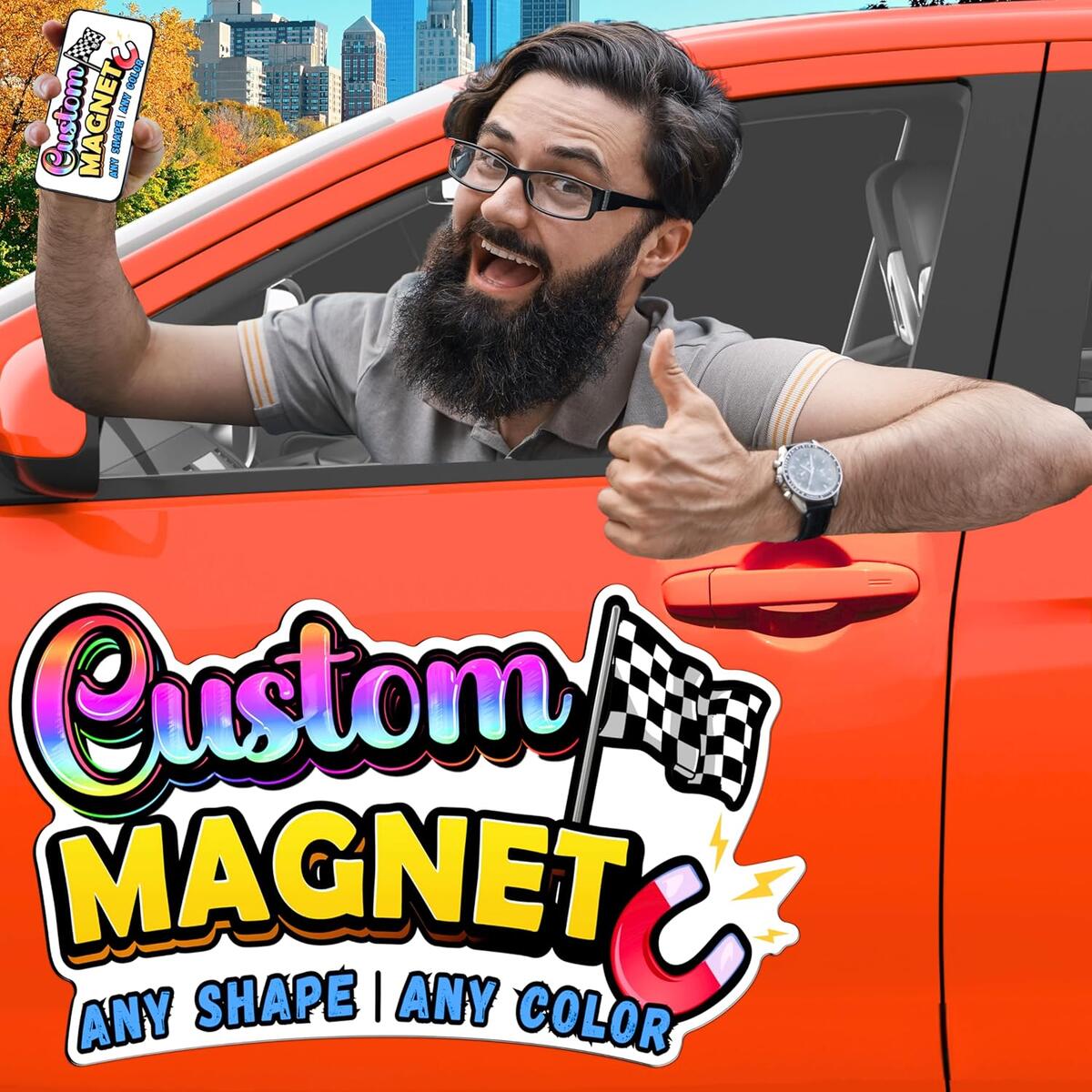 Full Color Custom Car Magnet 1 Cashback - RebateKey