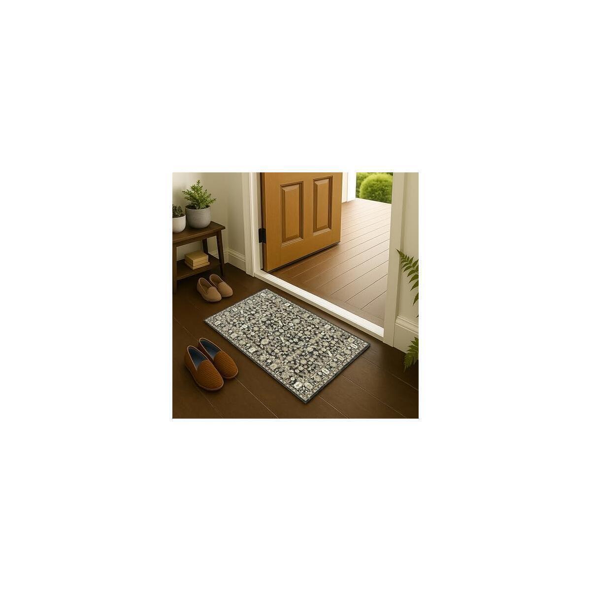 Fame Rugs Vintage Turkish Doormat 2x3 &ndash; Soft Foldable Entryway Rug for Indoor Hallway, Washable Accent Mat