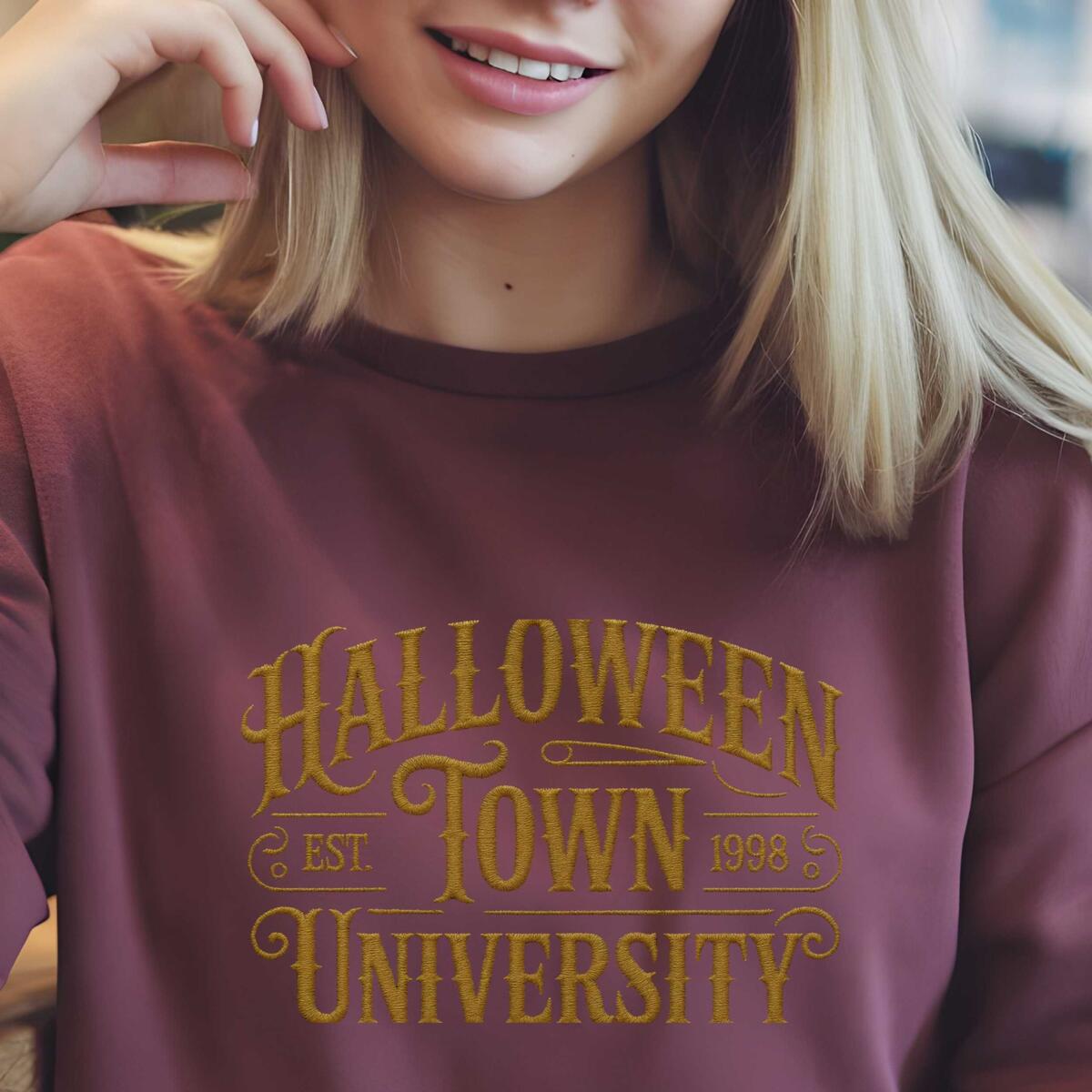 Embroidered Halloween Town University Sweatshirt Cashback Rebate - RebateKey