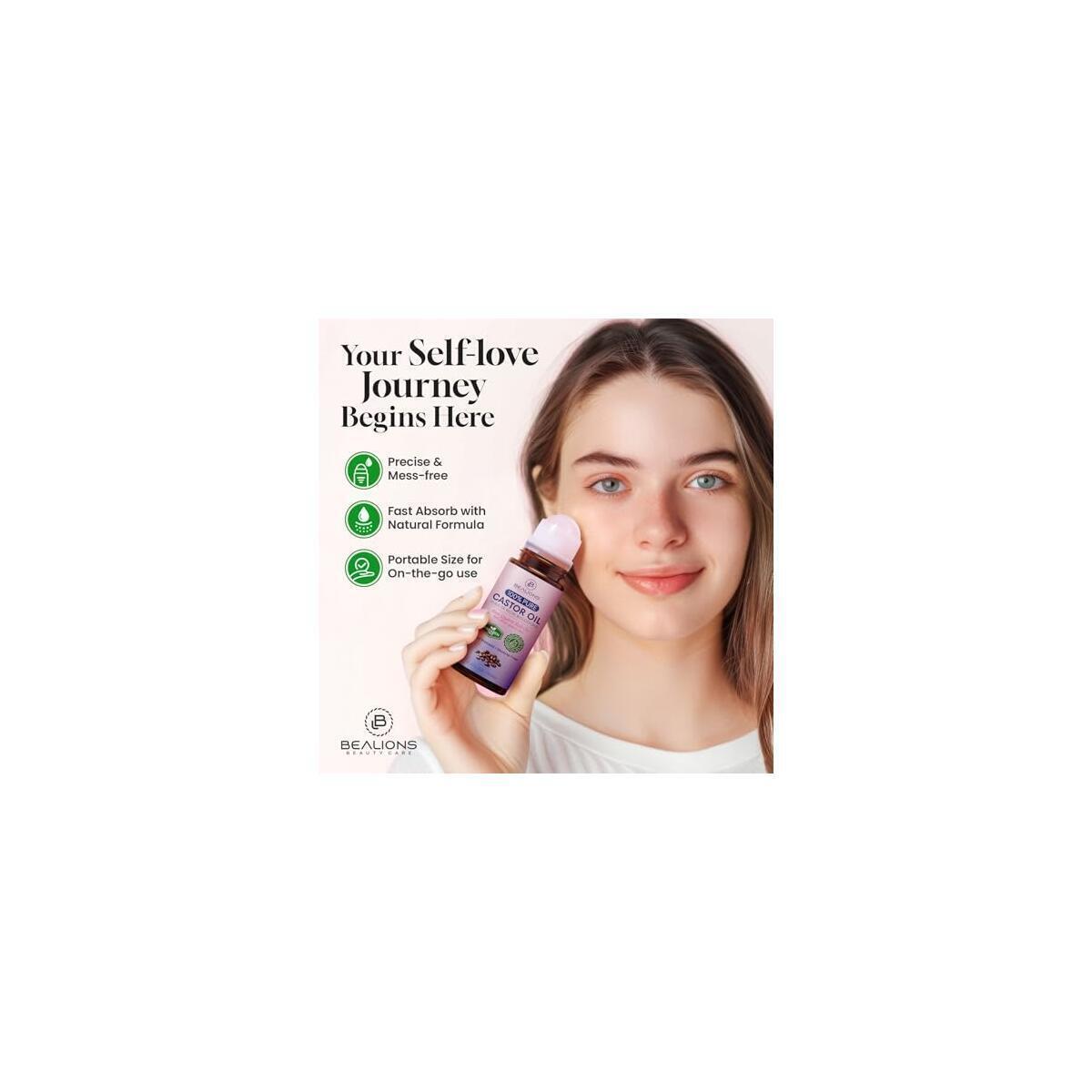 Castor Oil Rose Quartz Roller Ball Cash Back - RebateKey