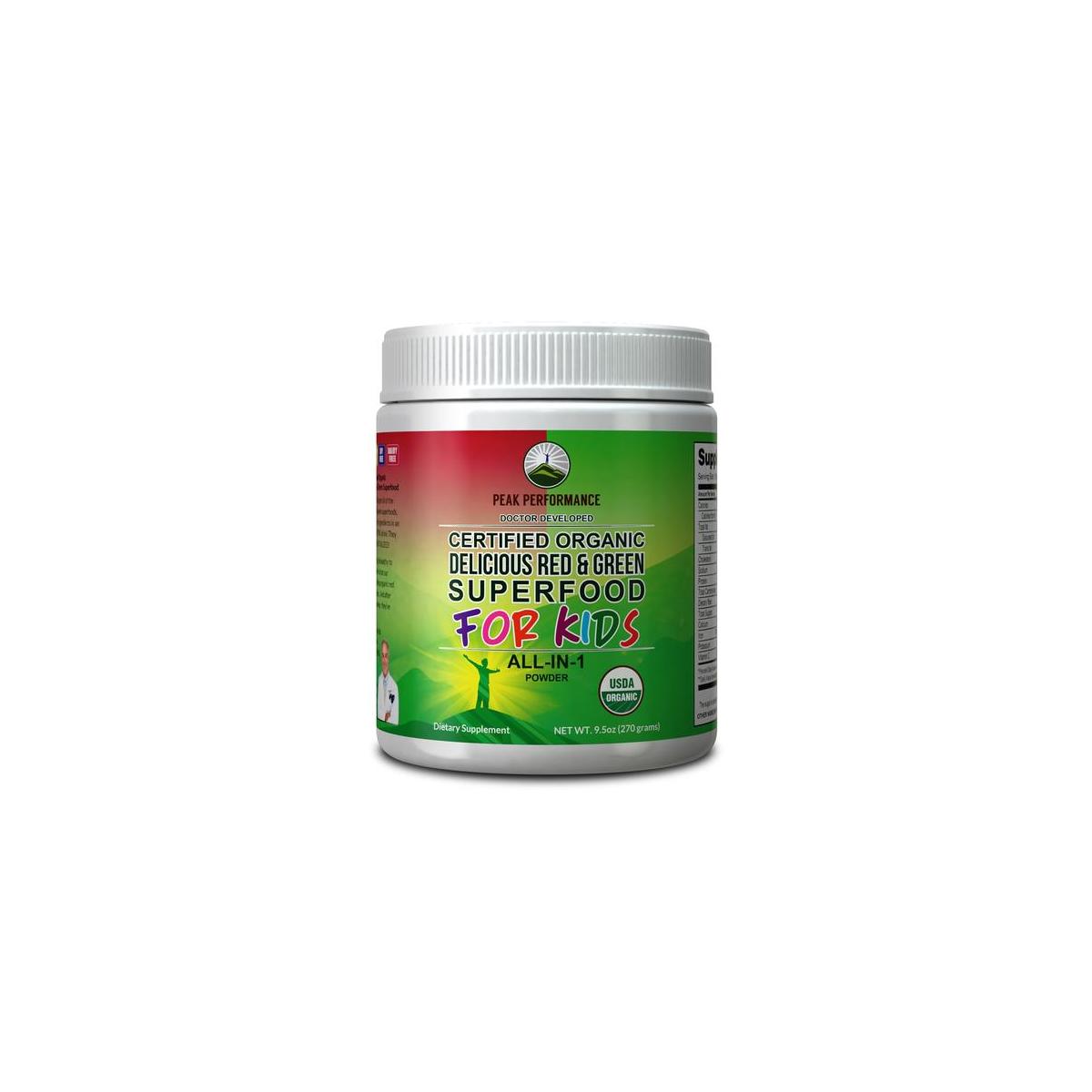 Kids Greens And Reds Superfood Powder Best Tasting Organic Vegan Super