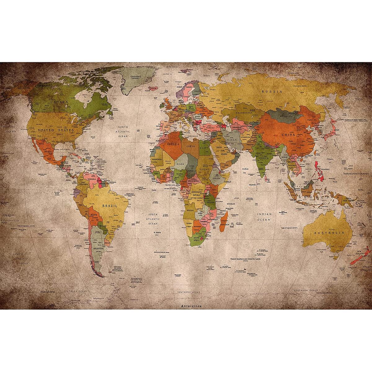 Retro World Map Old Look Cashback Rebate - RebateKey