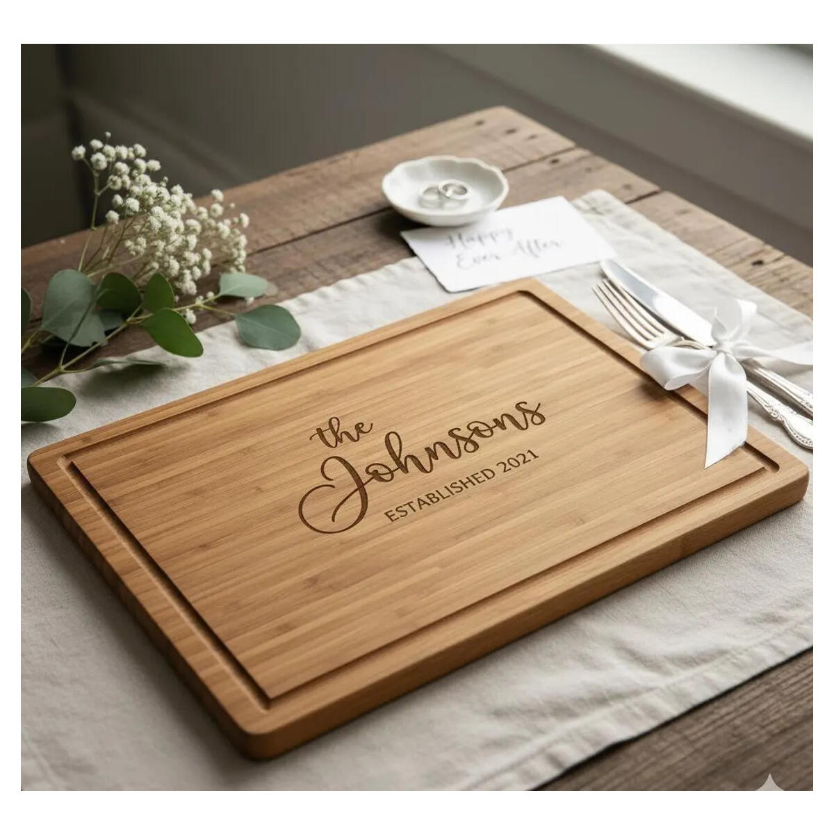Personalized Cutting Board Wedding Gift