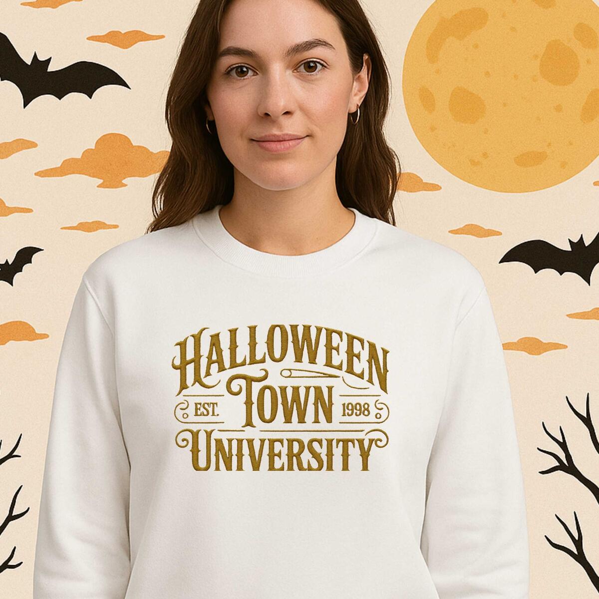 Embroidered Halloween Town University Sweatshirt Cashback Rebate - RebateKey