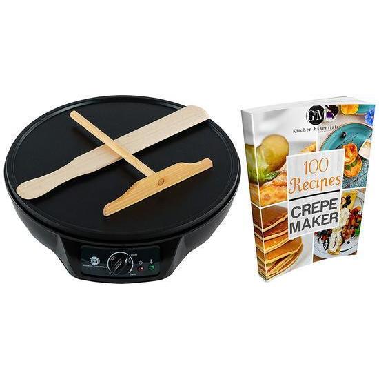 Professional Crepe Maker Machine By G M Kitchen Essentials Non Stick 12