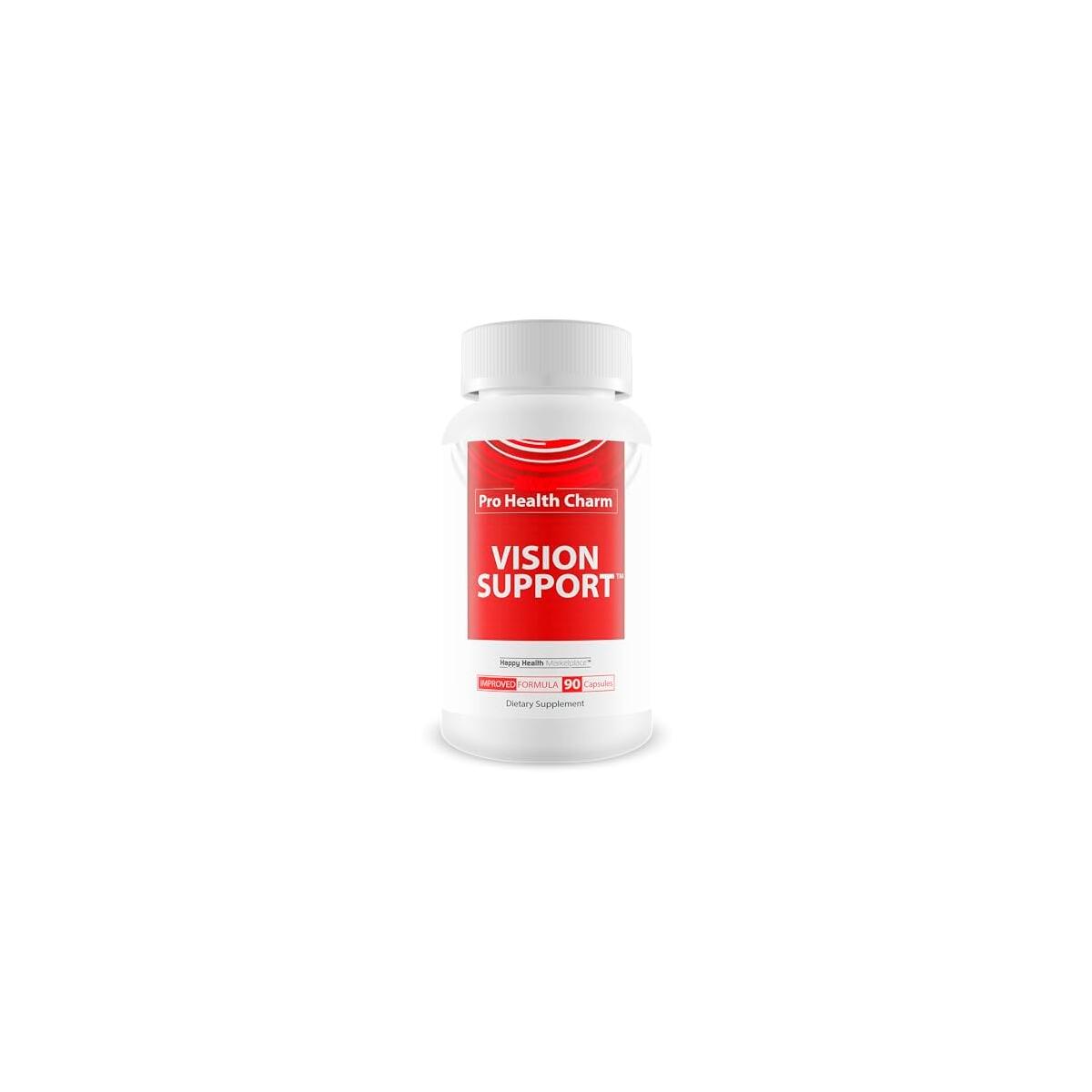 Pro Health Charm Vision Support - Improved Formula - Our Best Vision Pills For Eyes - Eye Vitamins For Vision Focus - Natural Vision Pills Eye Supplements For Adults 50 Blurry Vision Improvement Pills