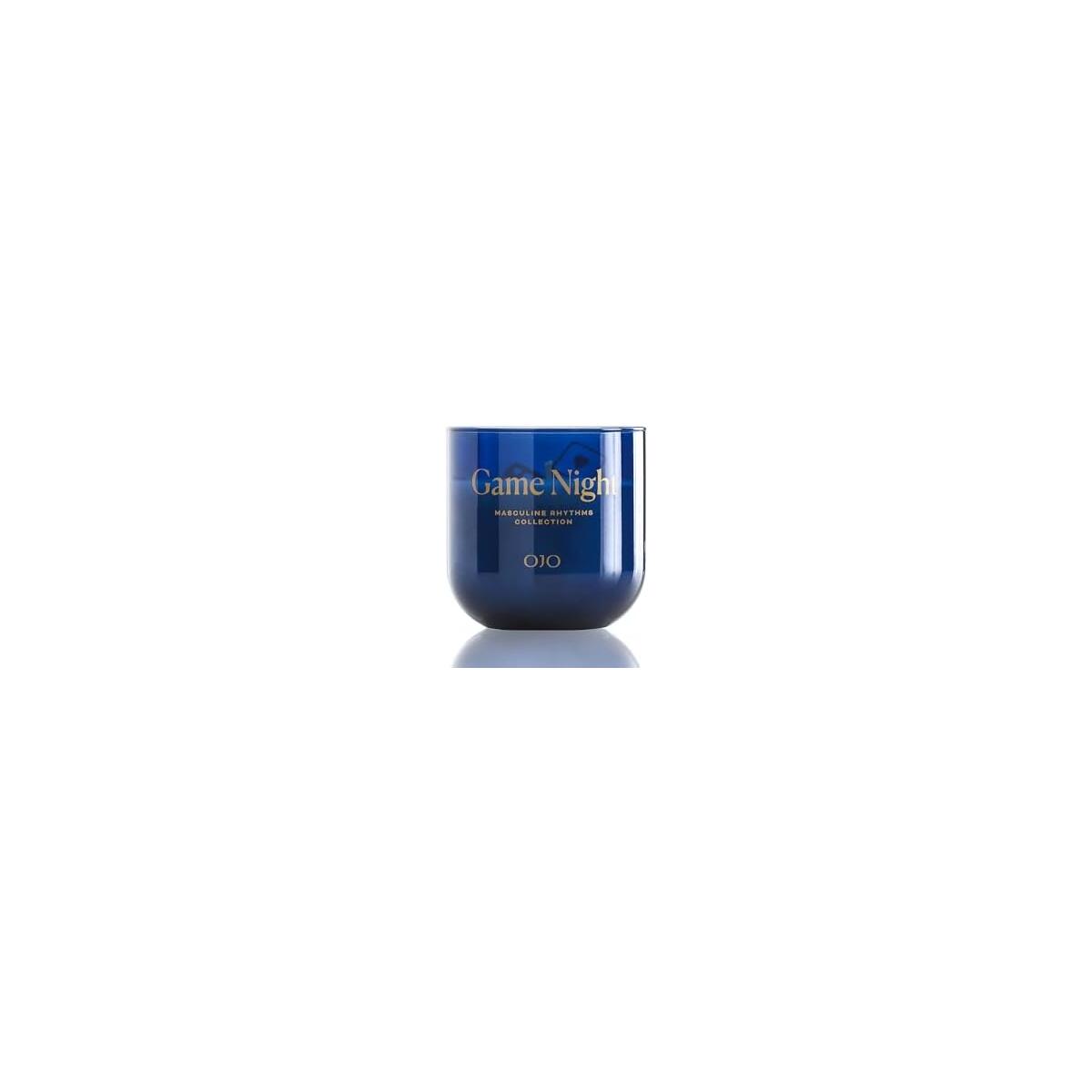OJO Game Night Scented 2 Wick 8.75 oz Jar Candle with Deep Love, Woody, Ambery | Over 42-Hour Long-Lasting Burn | Premium Blend Wax, Home Fragrance and Gift for Special Days