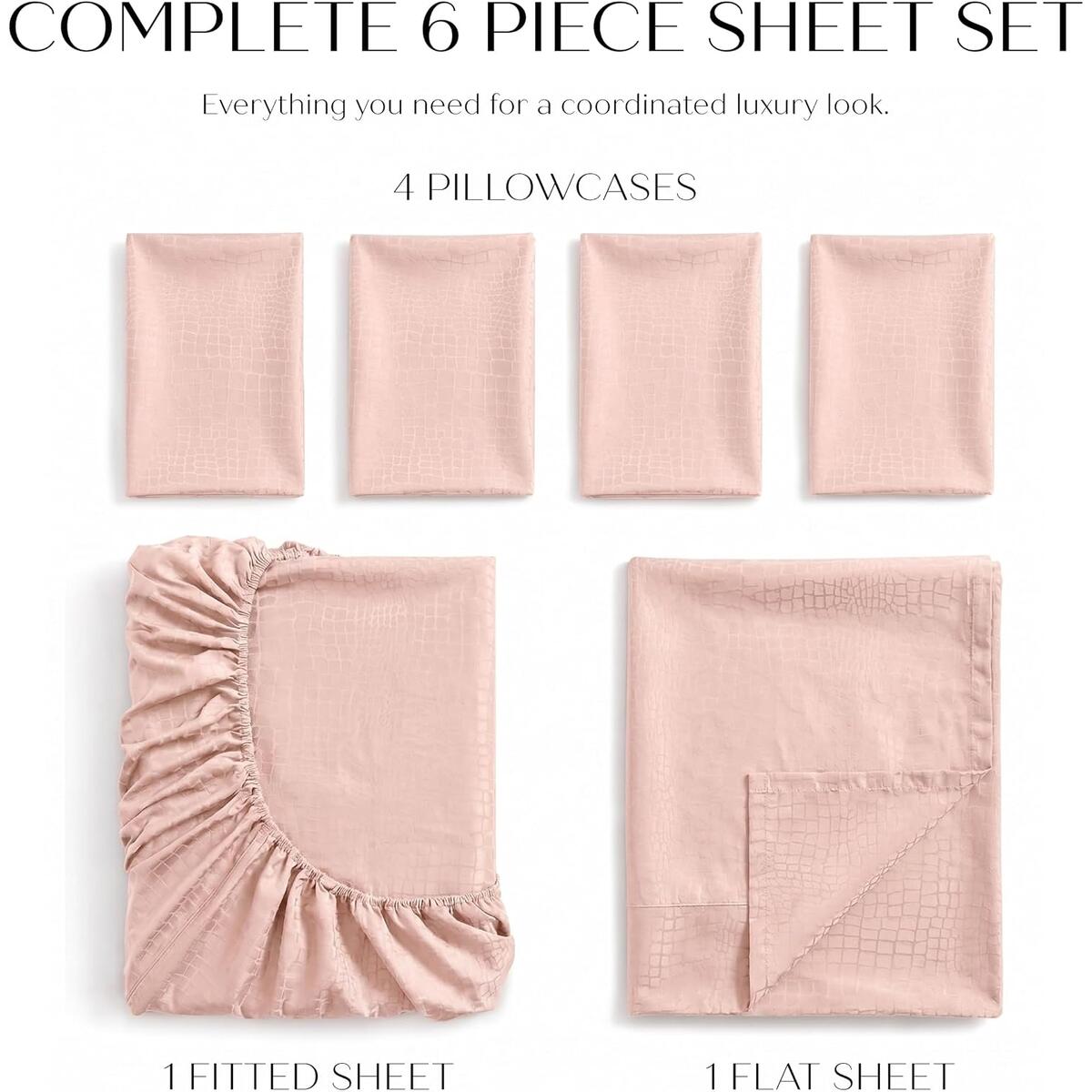 Embossed 6 Piece Sheet Set Cashback - RebateKey