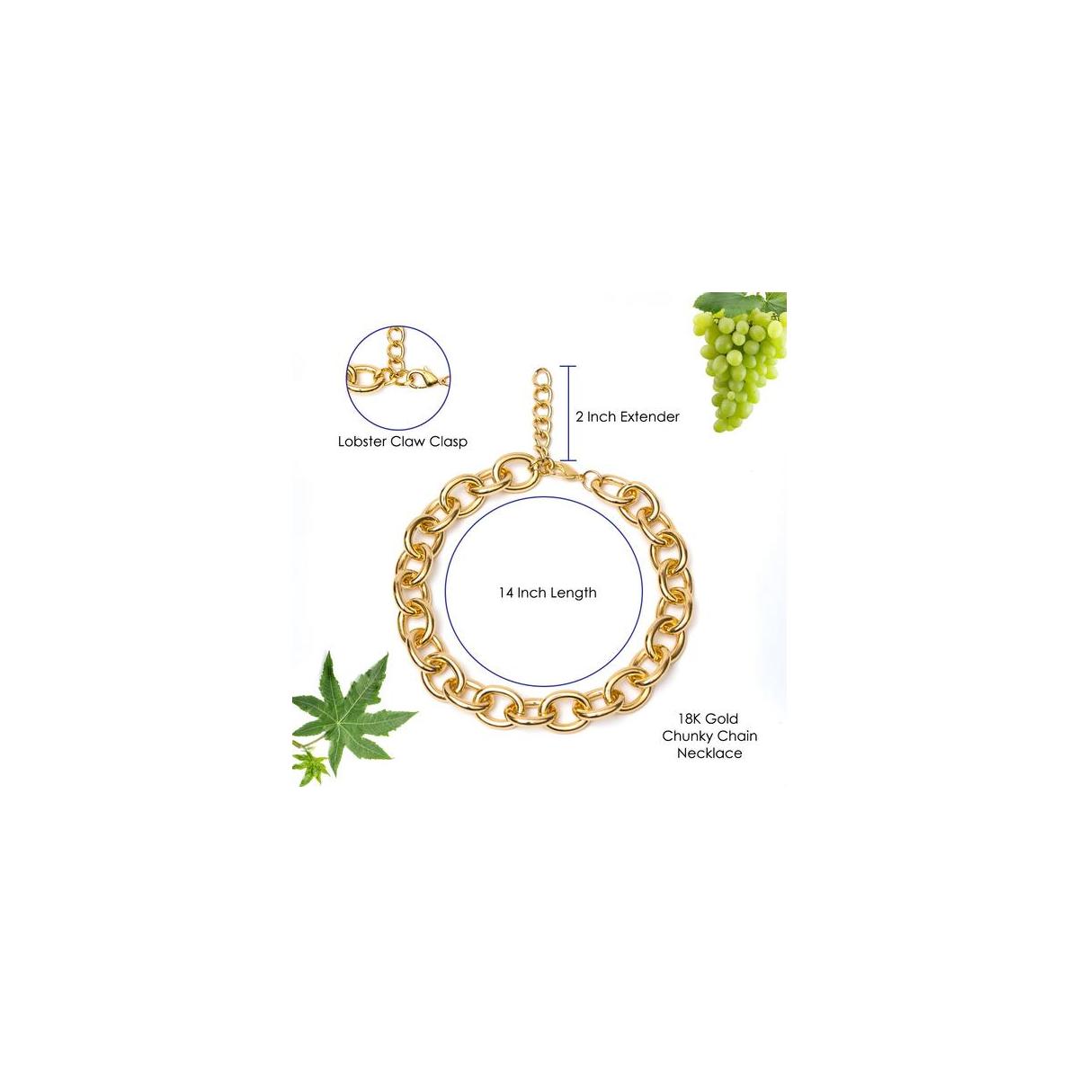 Chunky Chain Necklace Chunky Gold Necklace Thick Chain Necklace Choker Trendy Rebates - RebateKey