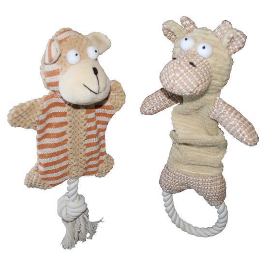 NO STUFFING CRINKLE DOG TOYS WITH SQUEAKER FOR SMALL DOGS - Pack Of 2