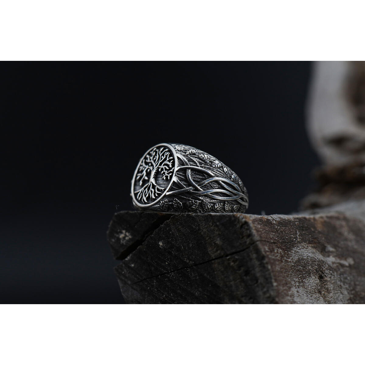 925k Sterling Silver Yggdrasil Ring Cash Back - RebateKey
