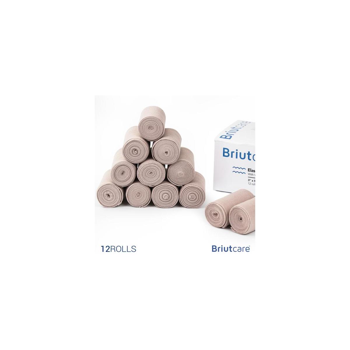Elastic Bandage 3x5 Yds 12 Pcs By Briutcare Fda Approved Compression Bandag Cashback - RebateKey